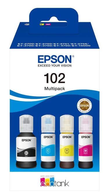 Epson 102 4 Colour Ink Bottle Multipack