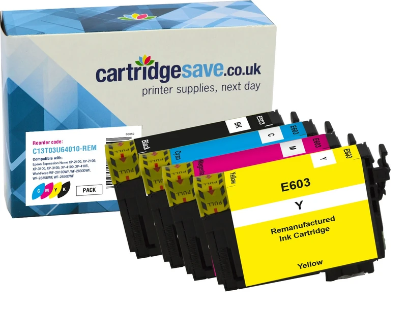 Compatible Epson 603 4 Colour Ink Cartridge Multipack - (C13T03U64010 Starfish)