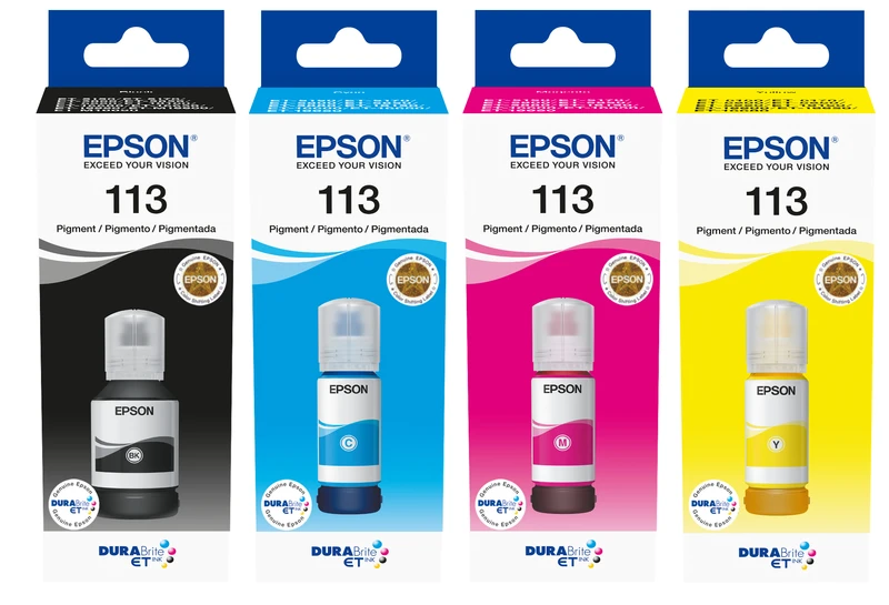 Epson 113 4 Colour Ink Bottle Multipack - (C13T06B140/240/340/440)