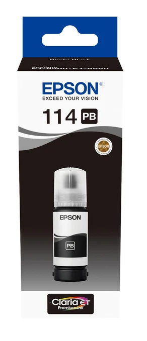 Epson 114 Photo Black Ink Bottle - (C13T07B140)