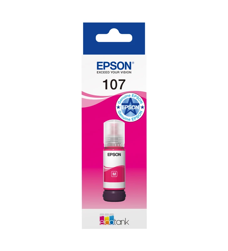Epson 107 Magenta Ecotank Ink Bottle - (C13T09B340)
