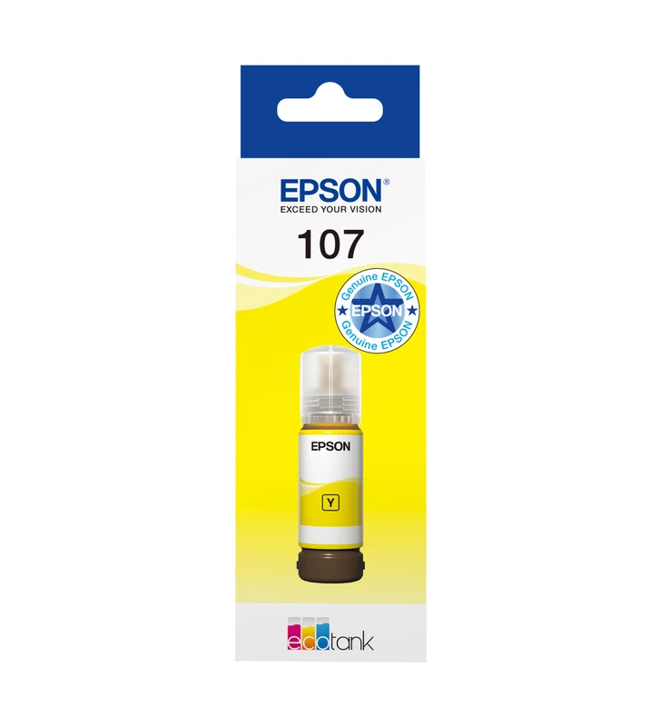 Epson 107 Yellow Ecotank Ink Bottle - (C13T09B440)