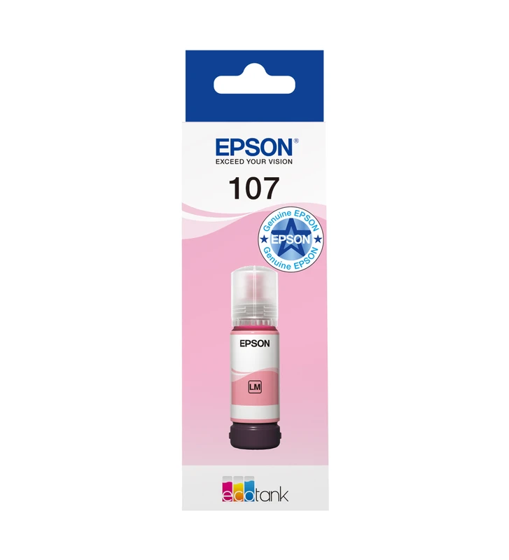 Epson 107 Light Magenta Ecotank Ink Bottle - (C13T09B640)