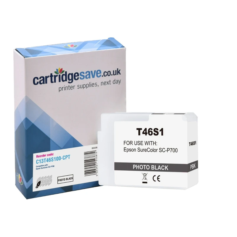 Compatible Epson T46S1 Photo Black Ink Cartridge - (C13T46S100)