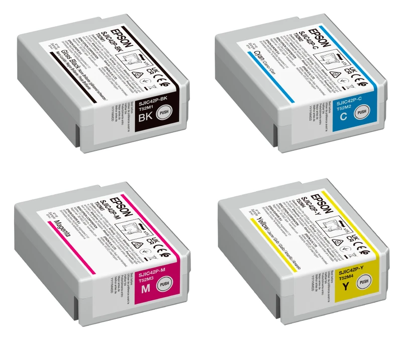 Epson C13T52M 4 Colour Ink Cartridge Multipack - (SJIC42P-BK/C/M/Y)