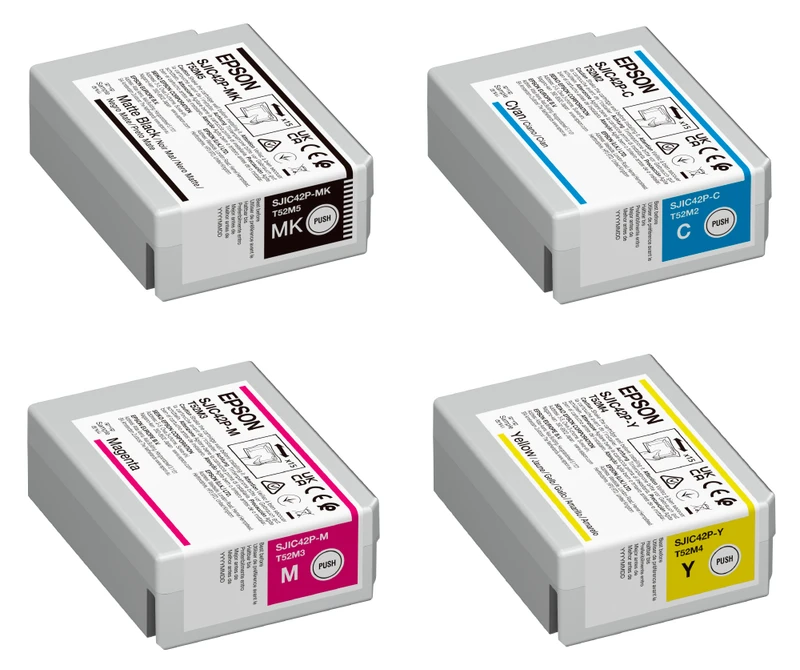 Epson C13T52M Matte Black & 3 Colour Ink Cartridge Multipack (SJIC42P-MBK/C/M/Y)