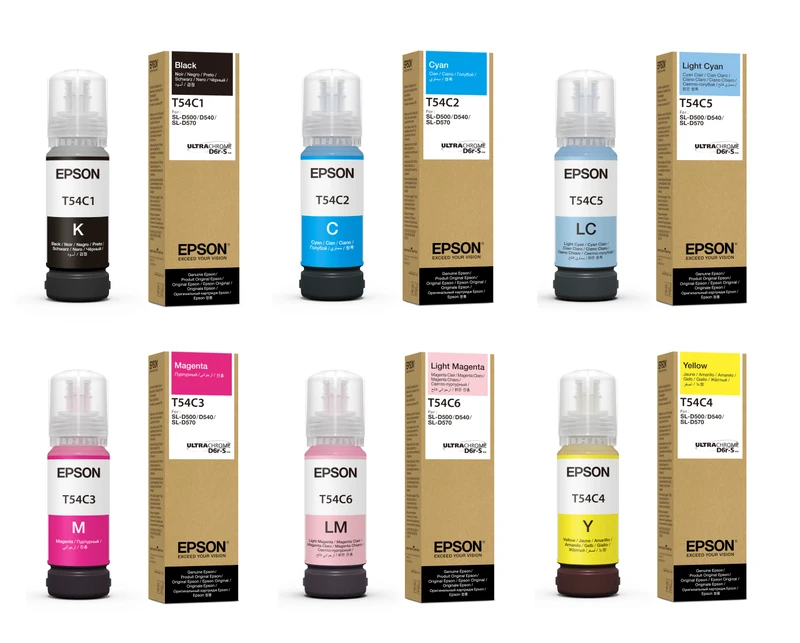 Epson C13T54C 6 Colour Ink Bottle Multipack - (T54C)