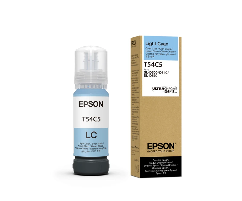 Epson C13T54C520 Light Cyan Ink Bottle - (T54C5)