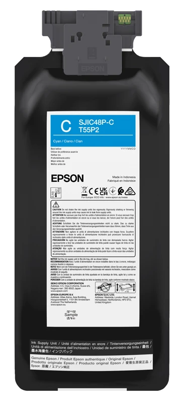 Epson SJIC48P-C Cyan Ink Cartridge - (C13T55P240)