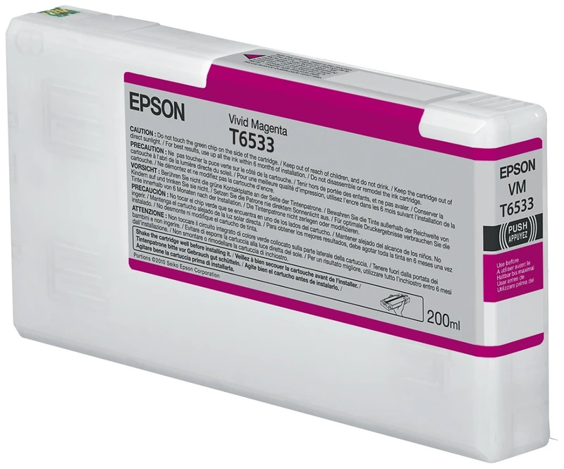 Epson T6533 Vivid Magenta Ink Cartridge - (C13T653300)