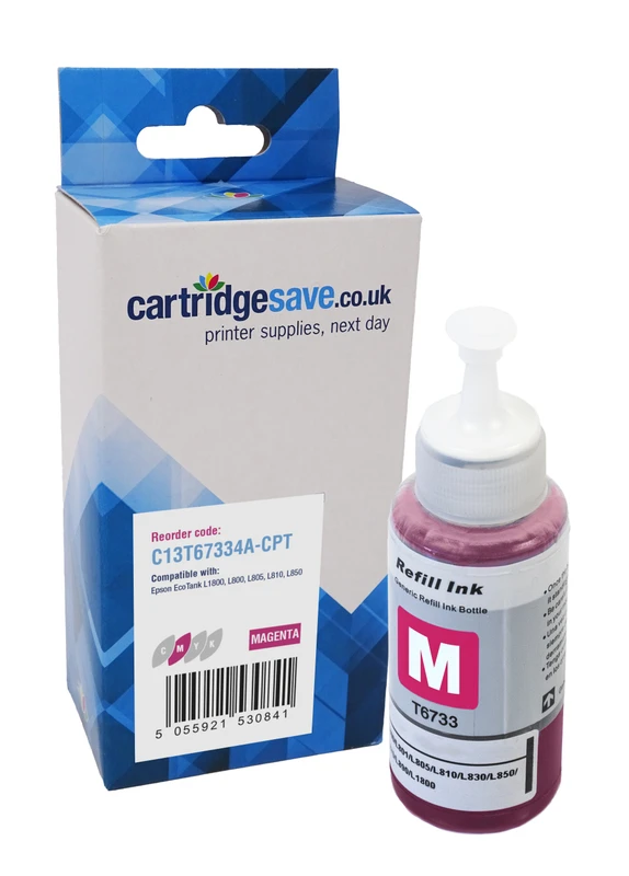 Compatible Epson T6733 Magenta Ink Bottle - (C13T67334A)