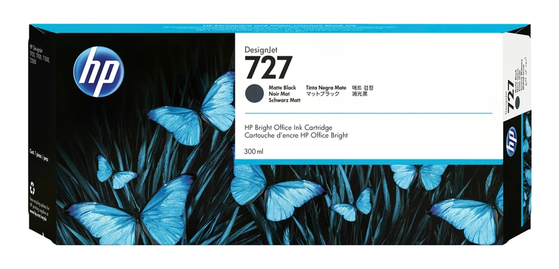 HP 727 Extra High Capacity Matte Black Ink Cartridge - (C1Q12A)