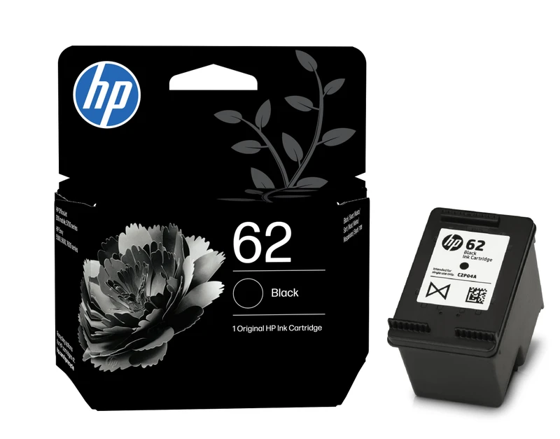 HP 62 Black Ink Cartridge - (C2P04AE Cartridge)