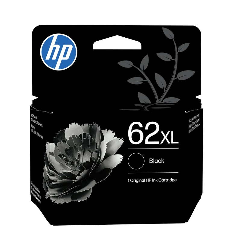 HP 62XL High Capacity Black Ink Cartridge - (C2P05AE)