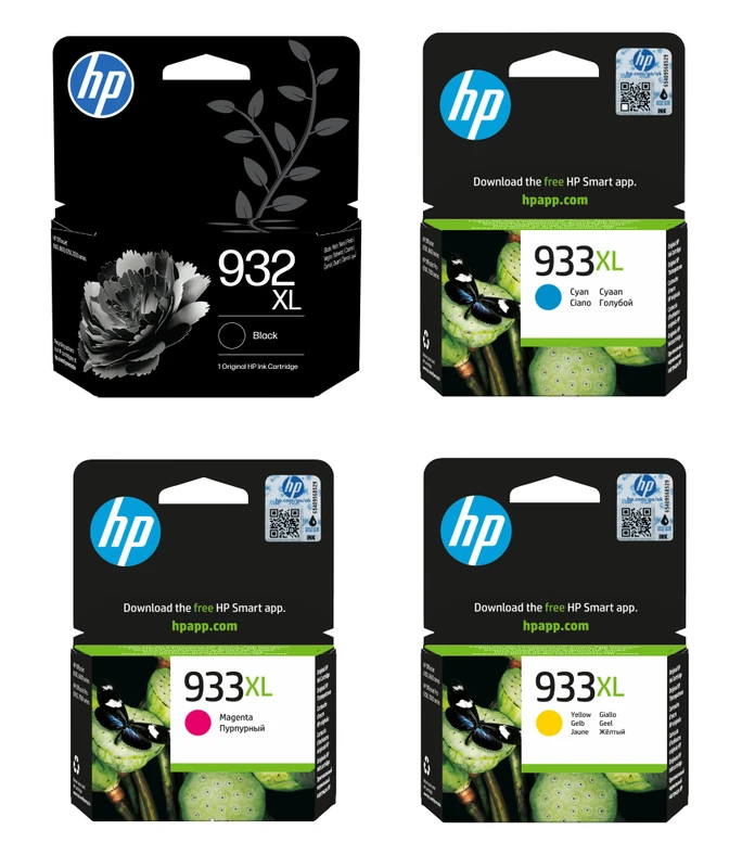 HP 932XL / HP 933XL High Capacity 4 Colour Ink Cartridge Multipack (C2P42AE)