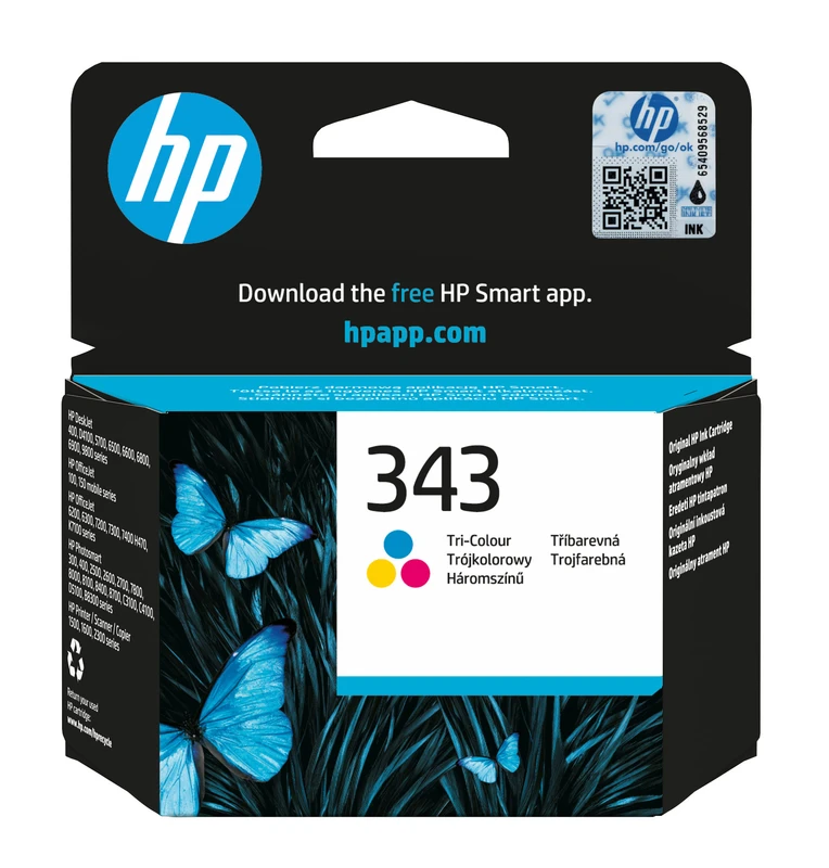 HP 343 Tri-Colour Ink Cartridge - (C8766EE)