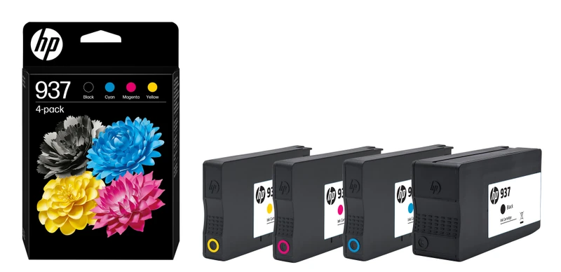 HP 937 4 Colour Ink Cartridge Multipack - (6C400NE)