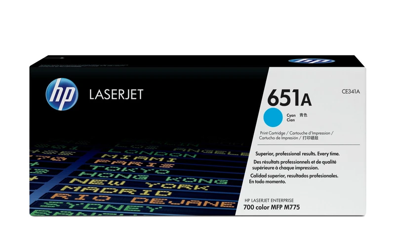 HP 651A Cyan Toner Cartridge - (CE341A)