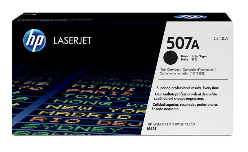 HP 507A Black Toner Cartridge - (CE400A)