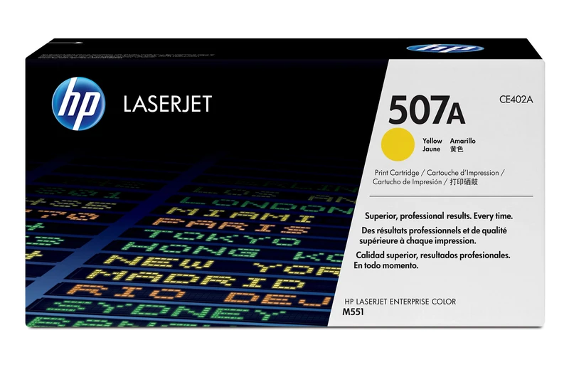 HP 507A Yellow Toner Cartridge - (CE402A)
