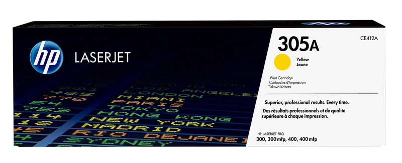 HP 305A Yellow Toner Cartridge - (CE412A)
