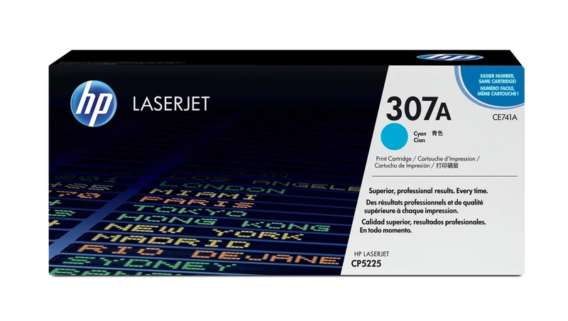 HP 307A Cyan Toner Cartridge - (CE741A)