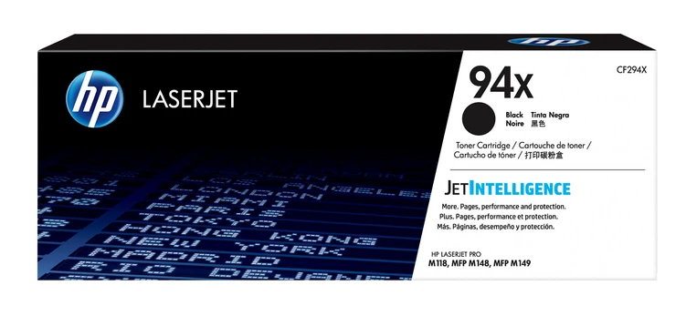 HP 94X High Capacity Black Toner Cartridge - (CF294X)
