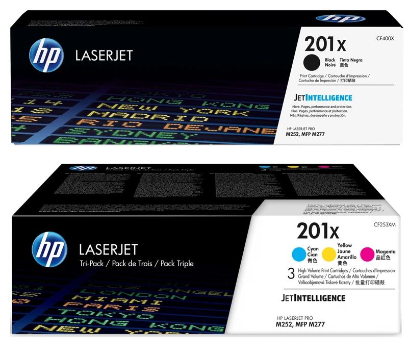 HP 201X High Capacity 4 Colour Toner Cartridge Multipack