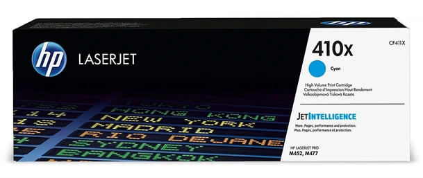 HP 410X High Capacity Cyan Toner Cartridge - (CF411X)
