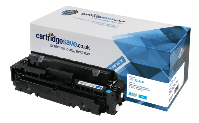 Compatible HP 410X High Capacity Cyan Toner Cartridge - (CF411X)