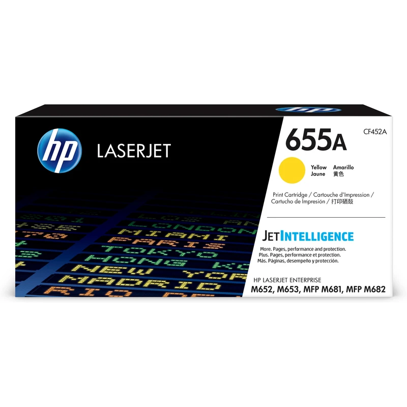 HP 655A Yellow Toner Cartridge - (CF452A)
