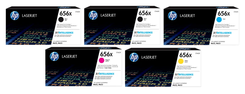 HP 656X High Capacity 5 Colour Toner Cartridge Multipack