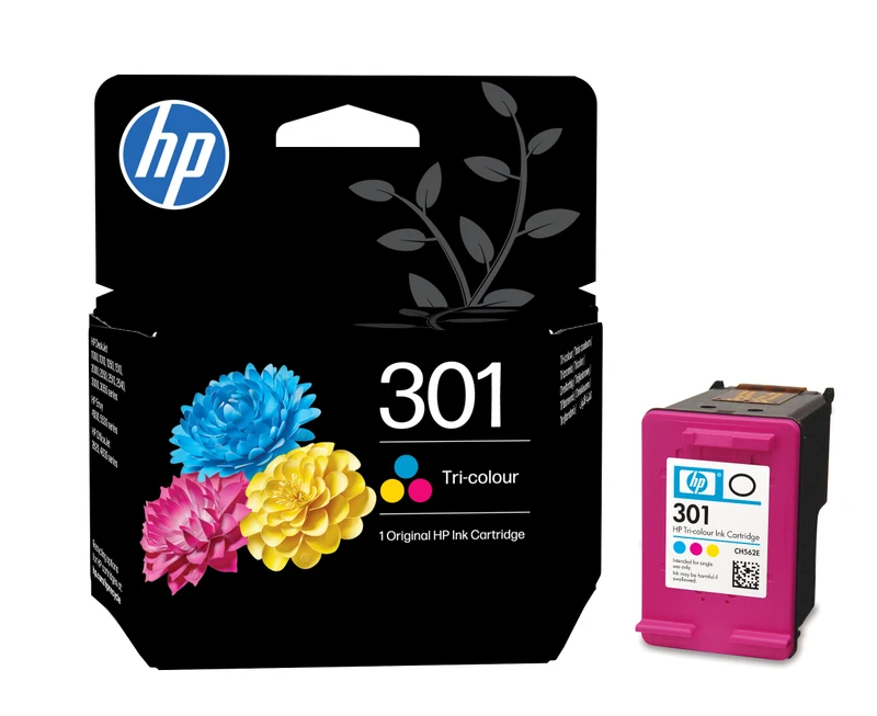 HP 301 Tri-Colour Ink Cartridge - (CH562EE)