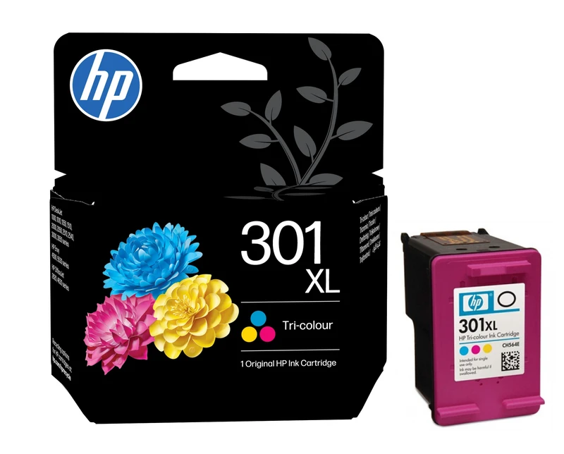 HP 301XL High Capacity Tri-Colour Ink Cartridge - (CH564EE)