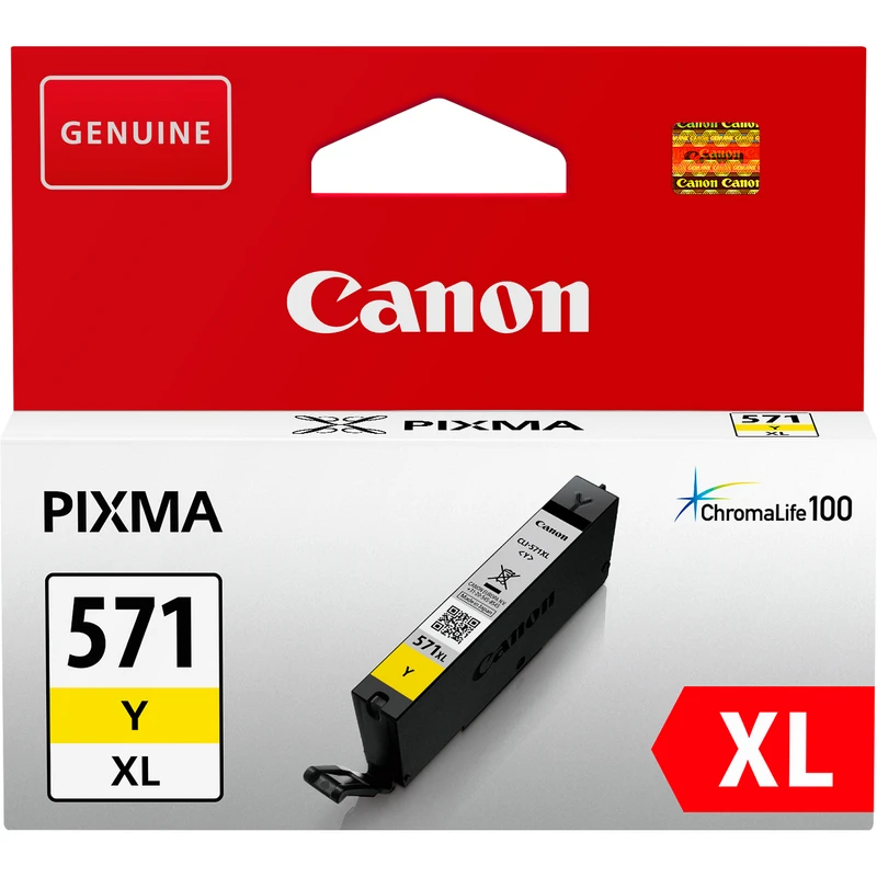 Canon CLI-571YXL High Capacity Yellow Ink Cartridge - (0334C001)