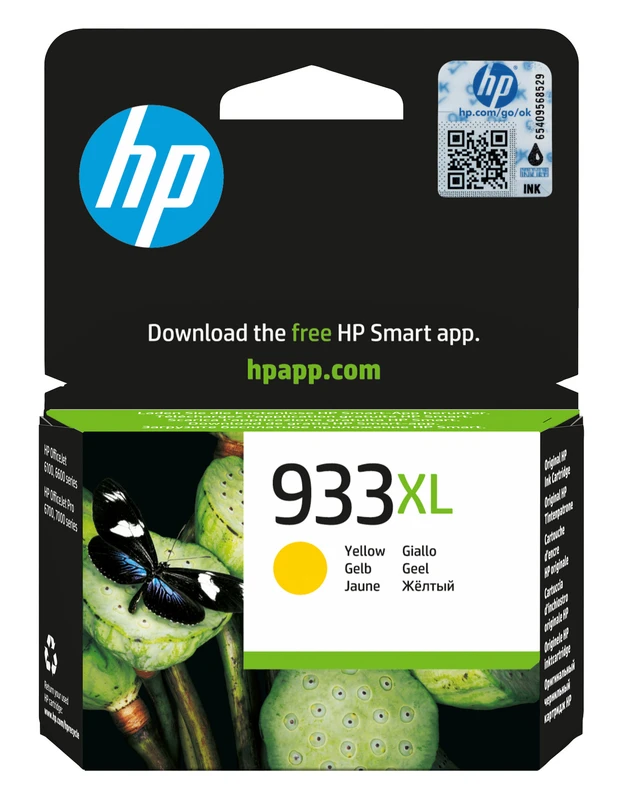 HP 933XL High Capacity Yellow Ink Cartridge - (CN056AE)