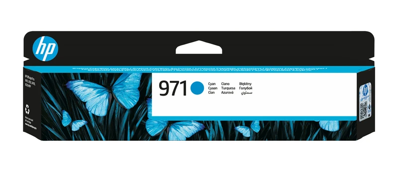 HP 971 Cyan Ink Cartridge - (CN622AE)
