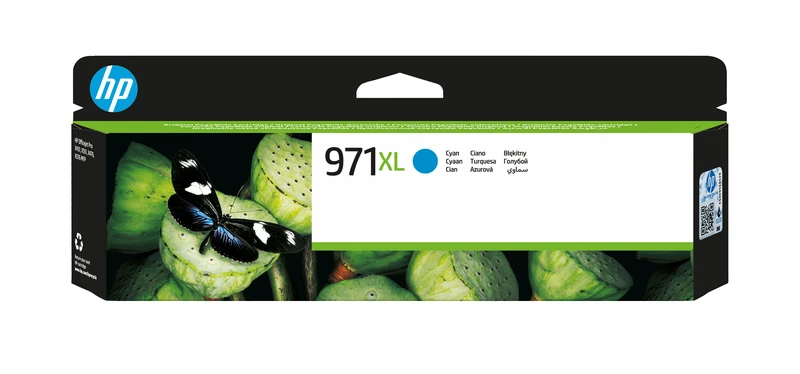 HP 971XL High Capacity Cyan Ink Cartridge - (CN626AE)