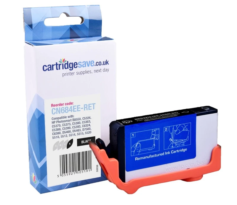 Compatible HP 364XL High Capacity Black Ink Cartridge - (CN684EE)