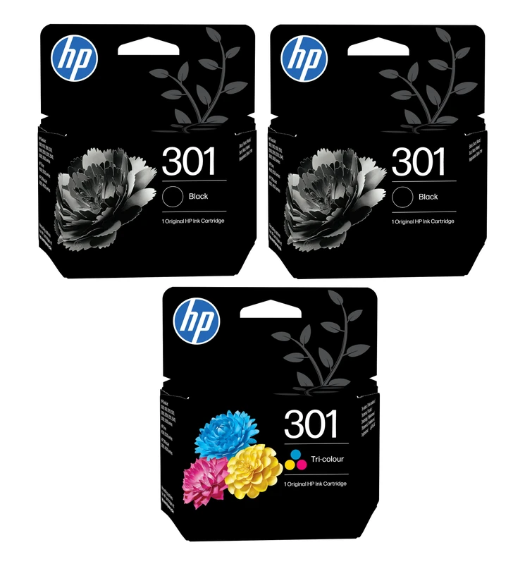 HP 301 2 x Black & 1 x Tri-Colour Ink Cartridge Multipack E5Y87EE