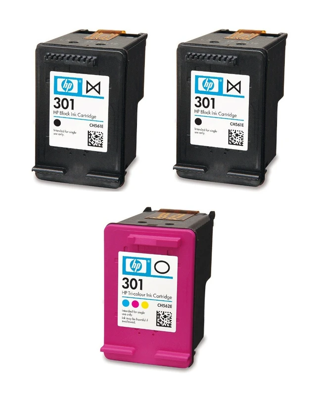 HP 301 2 x Black & 1 x Tri-Colour Ink Cartridge Multipack E5Y87EE