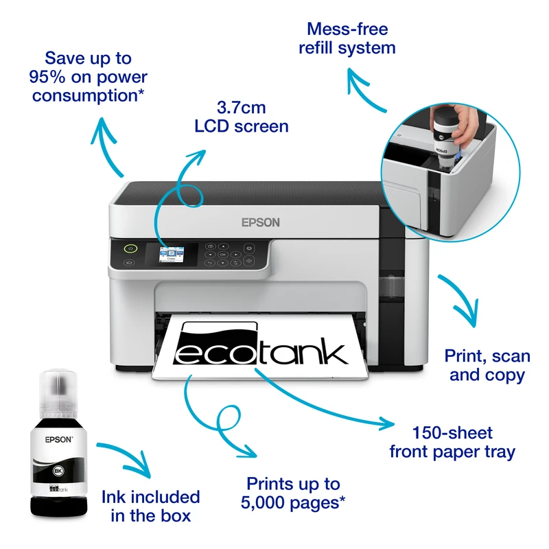 Epson EcoTank ET-M2120 Mono Inkjet Printer