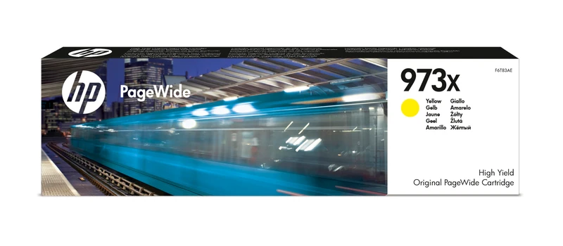 HP 973X High Capacity Yellow Ink Cartridge - (F6T83AE)