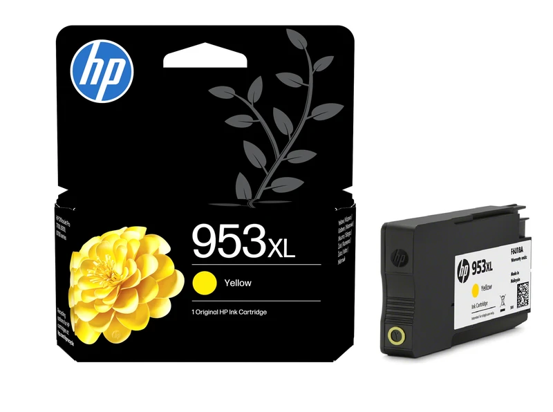 HP 953XL High Capacity Yellow Ink Cartridge - (F6U18AE)