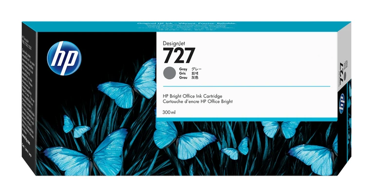 HP 727 Extra High Capacity Grey Ink Cartridge - (F9J80A)