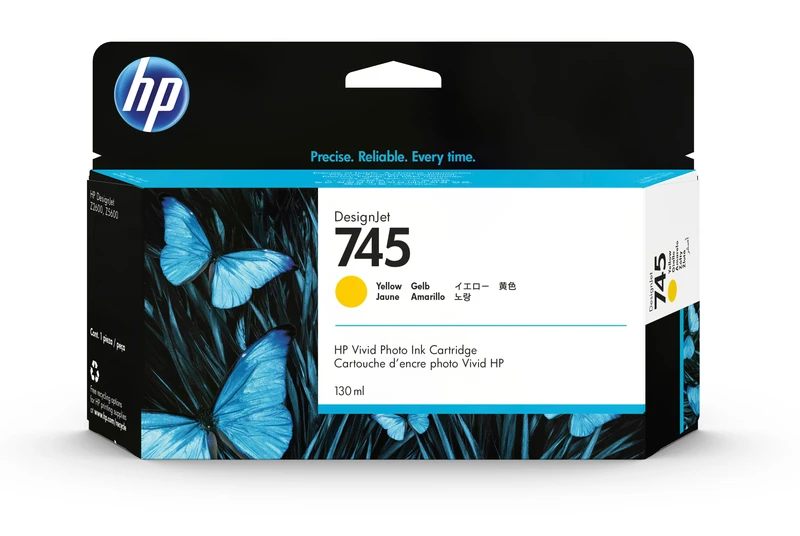 HP 745 Yellow Ink Cartridge - (F9J96A)