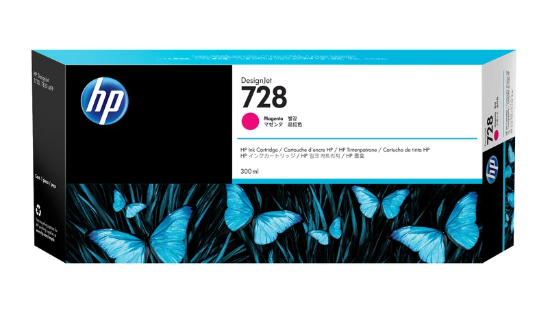 HP 728 Extra High Capacity Magenta Ink Cartridge - (F9K16A)