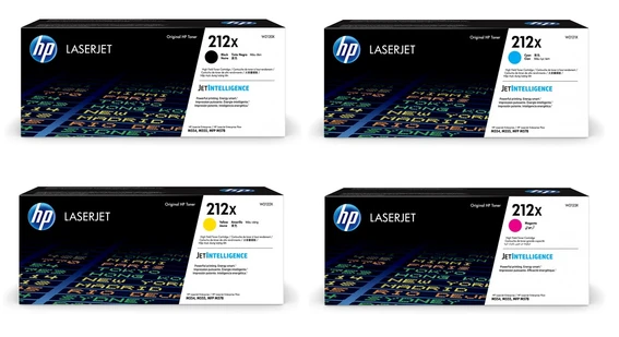 HP 212X High Capacity 4 Colour Toner Cartridge Multipack