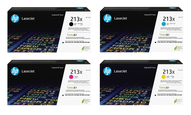 HP 213X High Capacity 4 Colour Toner Cartridge Multipack