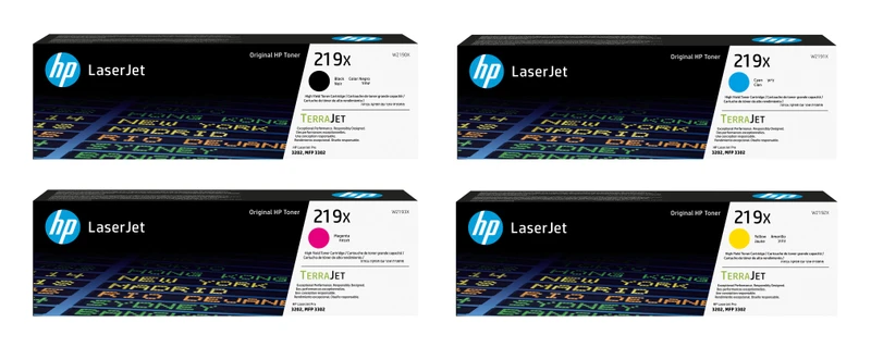 HP 219X High Capacity 4 Colour Toner Cartridge Multipack
